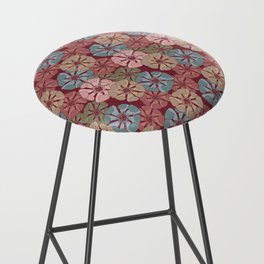 deep red and pink floral poppy arrangements Bar Stool