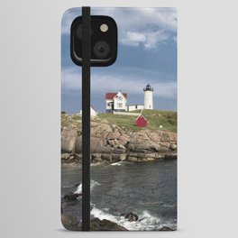 Nubble Lighthouse in Summer iPhone Wallet Case