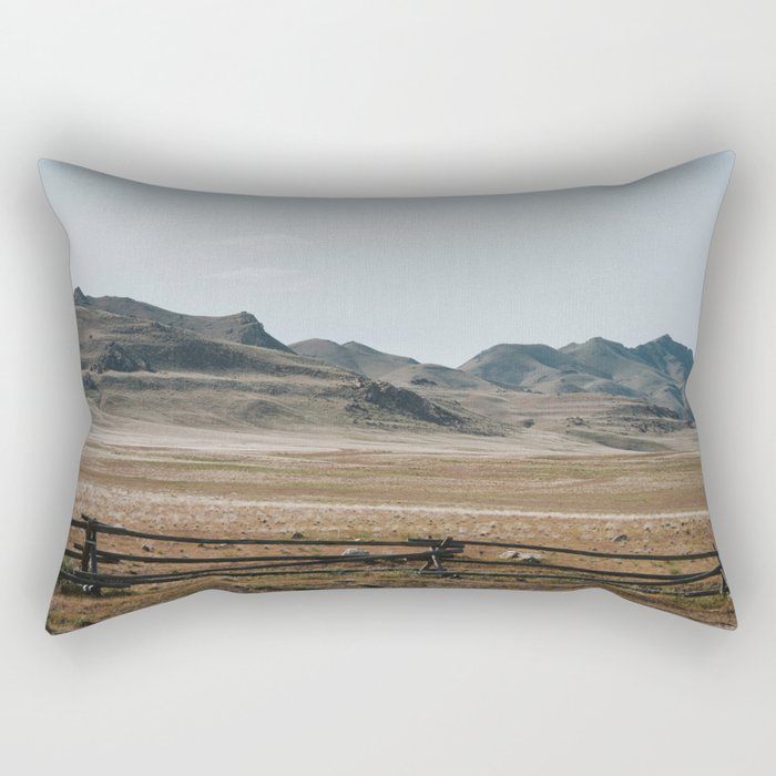 Cowboy Mountain Scape Rectangular Pillow