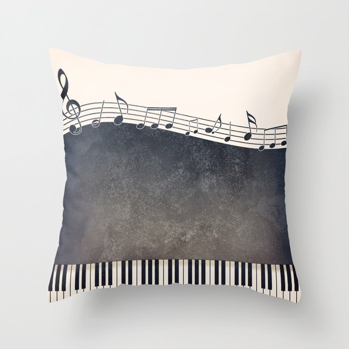 Piano Throw Pillow