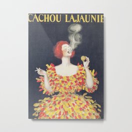 Vintage Poster Cachou Lajaunie Metal Print