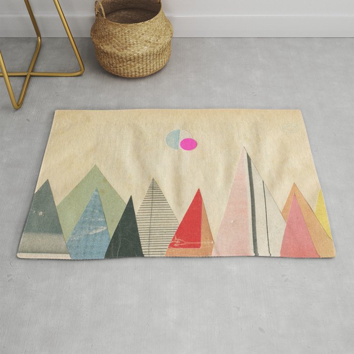 Paper Mountains 2 Rug