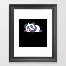 Sleeping Panda Framed Art Print