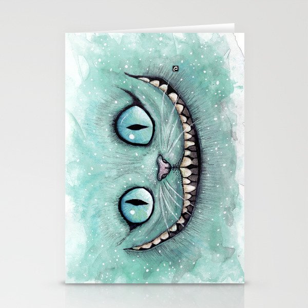 Cheshire Cat Drawing Dibujados Stationery Cards By Dibujados Society6