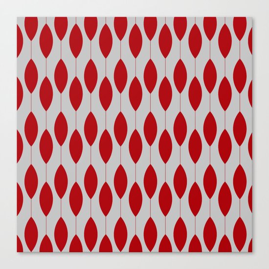 Rose petal drops modern pattern Canvas Print