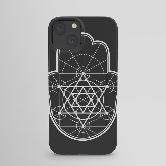 Sacred Geometry Hamsa iPhone Case