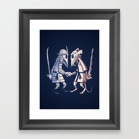 Sensei vs Sensei Framed Art Print