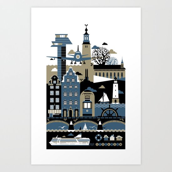 Stockholm Art Print
