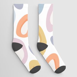 Abstract geometric colorful pattern Socks