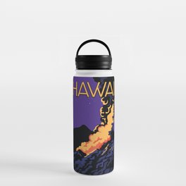 Hawaii Vintage vacation print. Water Bottle