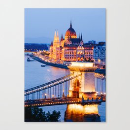 Budapest Szechenyi Chain Bridge Fine Art Print Canvas Print