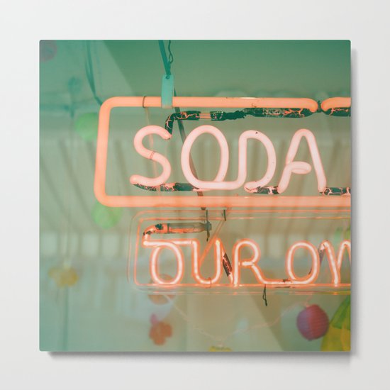 Soda Metal Print