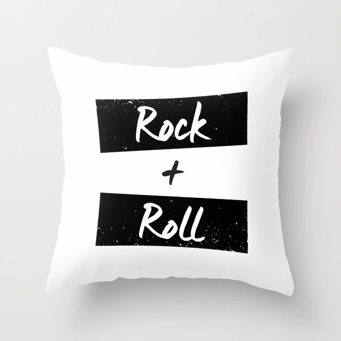 Rock & Roll Throw Pillow