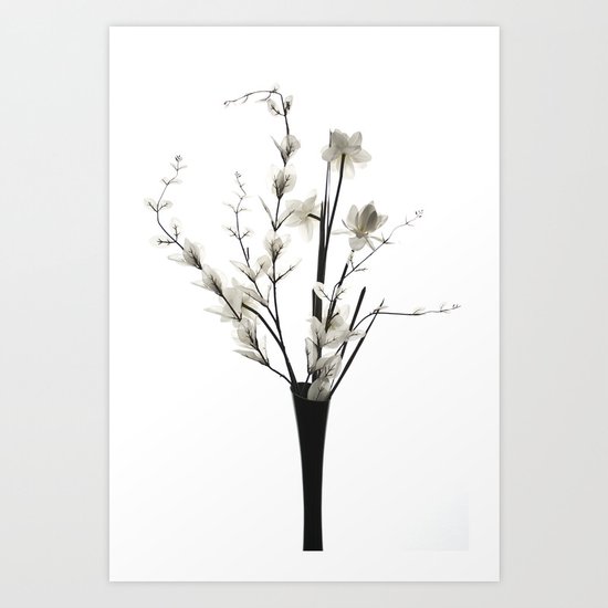 White Flowers Art Print