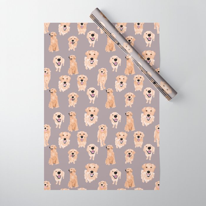 Golden Retriever Wrapping Paper By Vieiragirl Society6