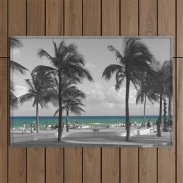 Miami Beach Florida Ocean photography Outdoor Rug