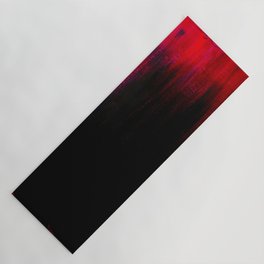 Red and Black Abstract Yoga Mat