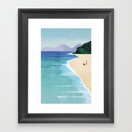 Beach Walk II Framed Art Print