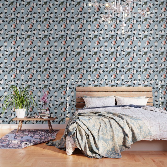 Pandas Swimmer Wallpaper By Huebucket Society6