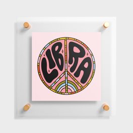 Libra Peace Sign Floating Acrylic Print