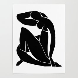 Matisse - Nude - Black Poster