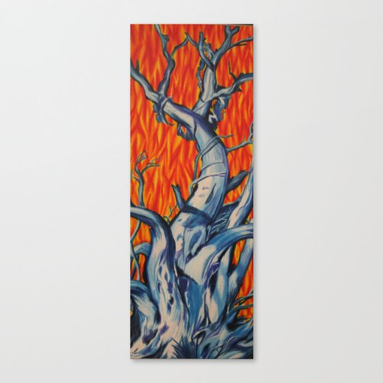 Fire and Ice Tree Canvas Print
