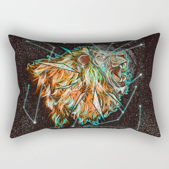 Space lion Rectangular Pillow