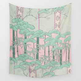 Bamboo Forest Vintage Japanese Retro Print Wall Tapestry