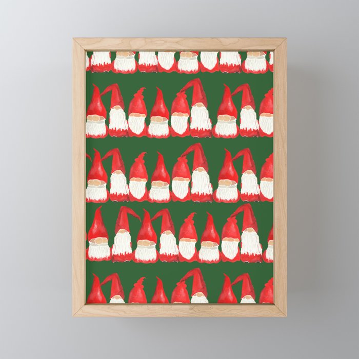 Wall of Gnomes- Hope For Lizzy Fundraiser Framed Mini Art Print