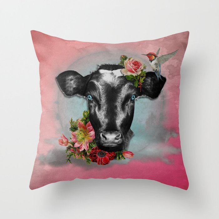 holy cow Throw Pillow