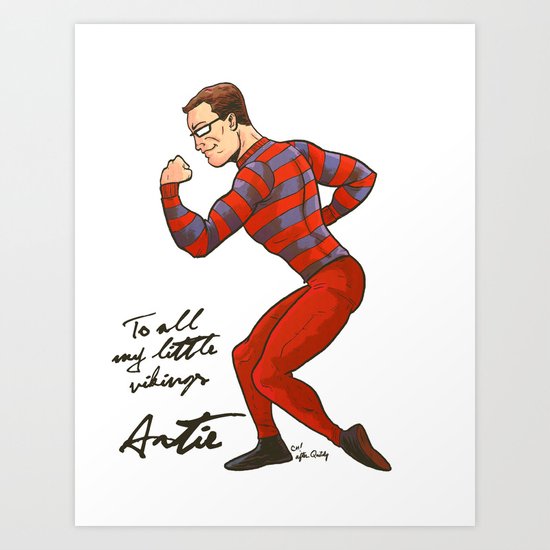 ARTIE! The Strongest Man in the World! Art Print