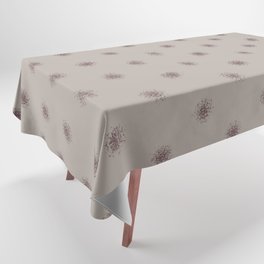 Deep Purple Taupe Gray Splatter Polka Dot Pattern 2021 Color of the Year Epoch and Fondue Tablecloth