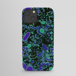 Bacteria (black) iPhone Case