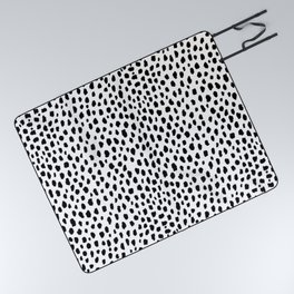 Dalmatian Spots (black/white) Picnic Blanket