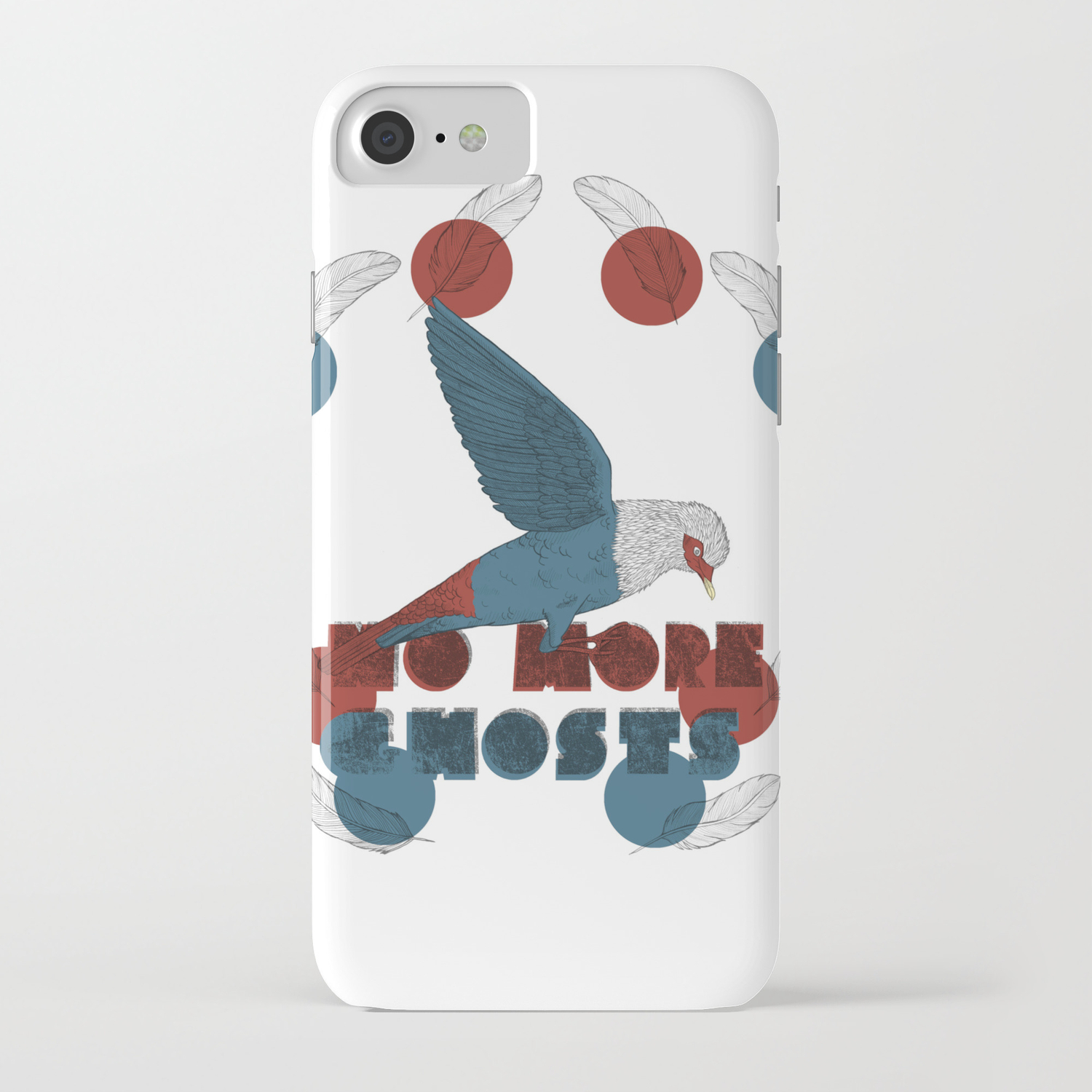 No More Ghosts Mauritius Blue Pigeon Iphone Case By