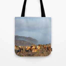 Elk Cow Herd Tote Bag