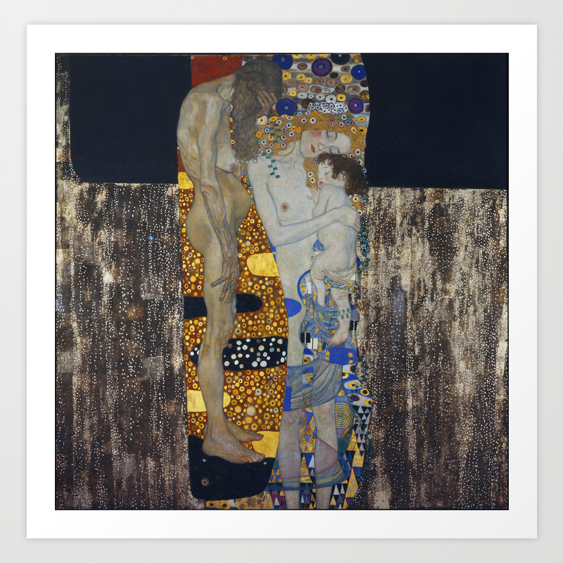 The Three Ages Of Woman Gustav Klimt Art Print By Fineartpaintings Society6
