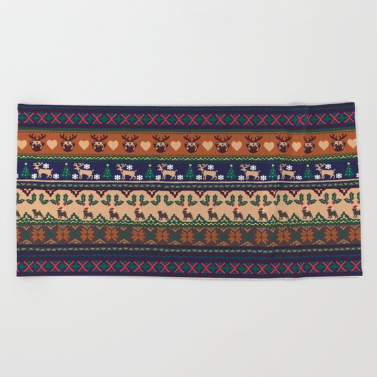 Christmas With You Beach Towel