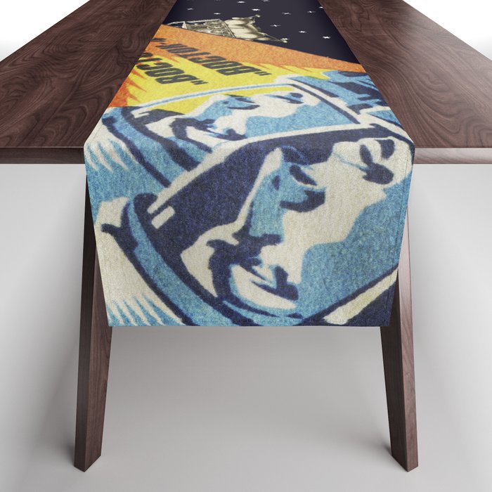 Gagarin space art #5 [Sovietwave] Table Runner