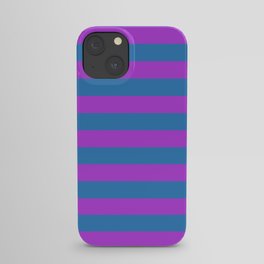 Blue and Purple Stripes iPhone Case