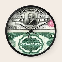 Dollar Bill Wall Clocks For Any Decor Style Society6