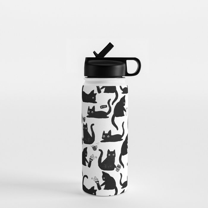 Bad Cats Knocking Stuff Over Water Bottle