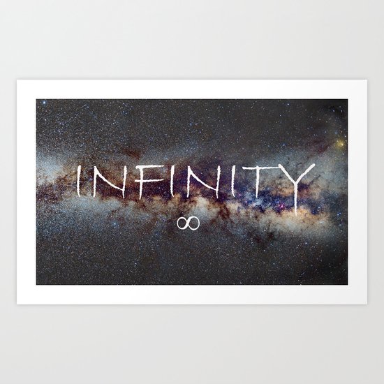INFINITY STARS IN THE MILKY WAY ∞ Art Print