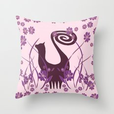Snooty Garden Throw Pillow