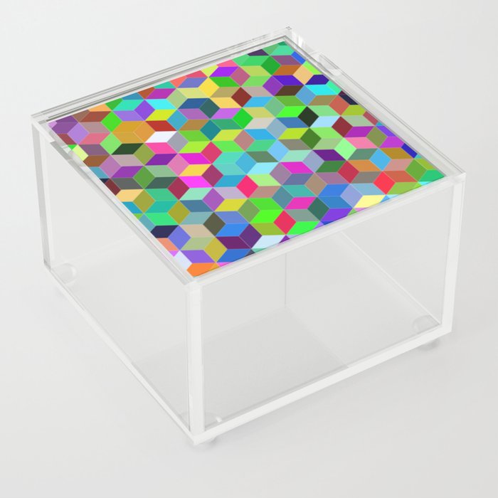 Colorful Diamonds 3 Acrylic Box