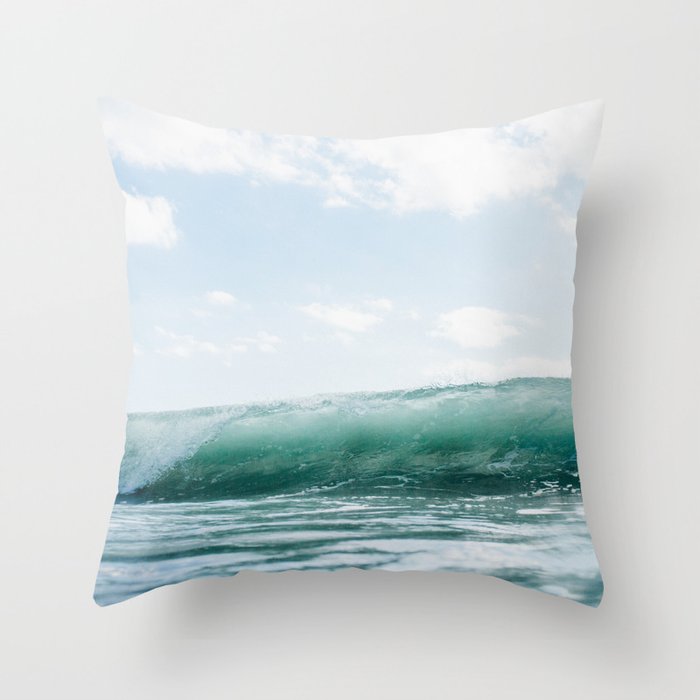 Wave Crash - Tropical Crash Throw Pillow