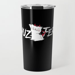 Muzifer Cat Kitten Devil Lucifer Travel Mug