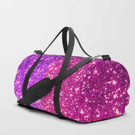 Purple And Pink Glitter Trendy Collection Duffle Bag