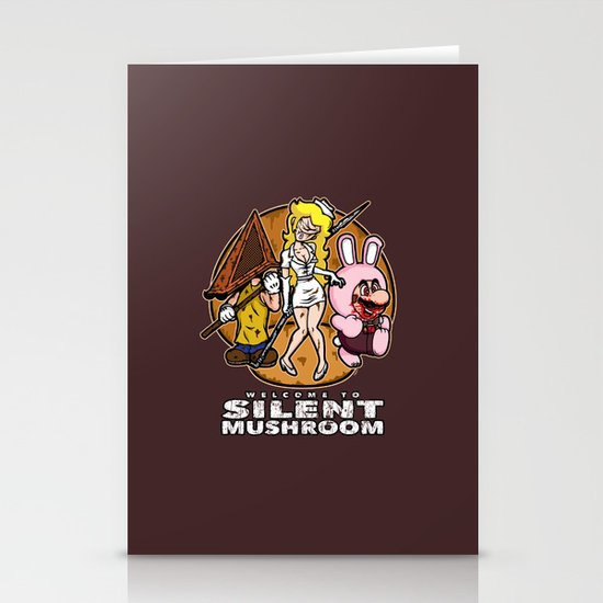 Silent Mushroom Stationery Cards
