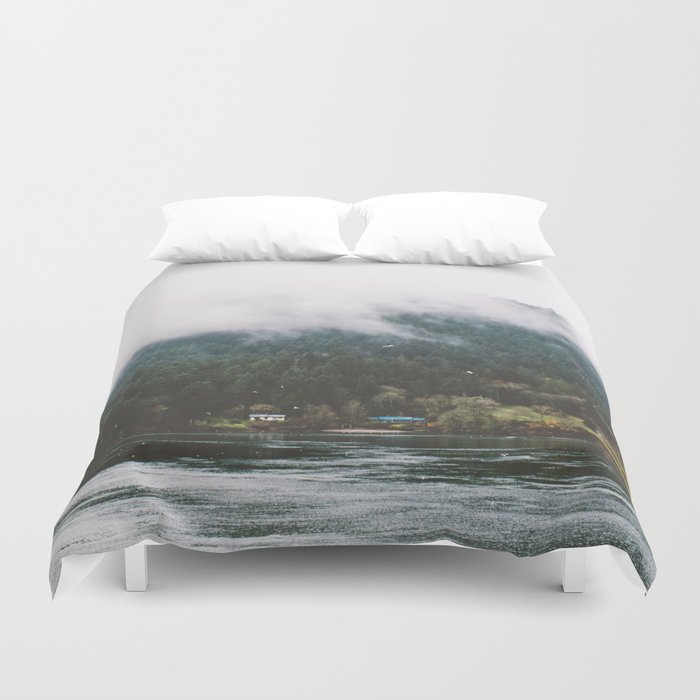 Foggy Vancouver Island Bc Duvet Cover By Admkng Society6